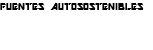 FUENTES AUTOSOSTENIBLES